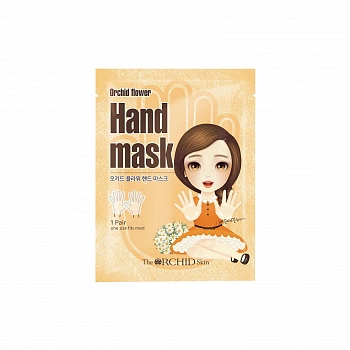Тканевая маска для рук с экстрактом орхидеи Orchid Flower Hand Mask